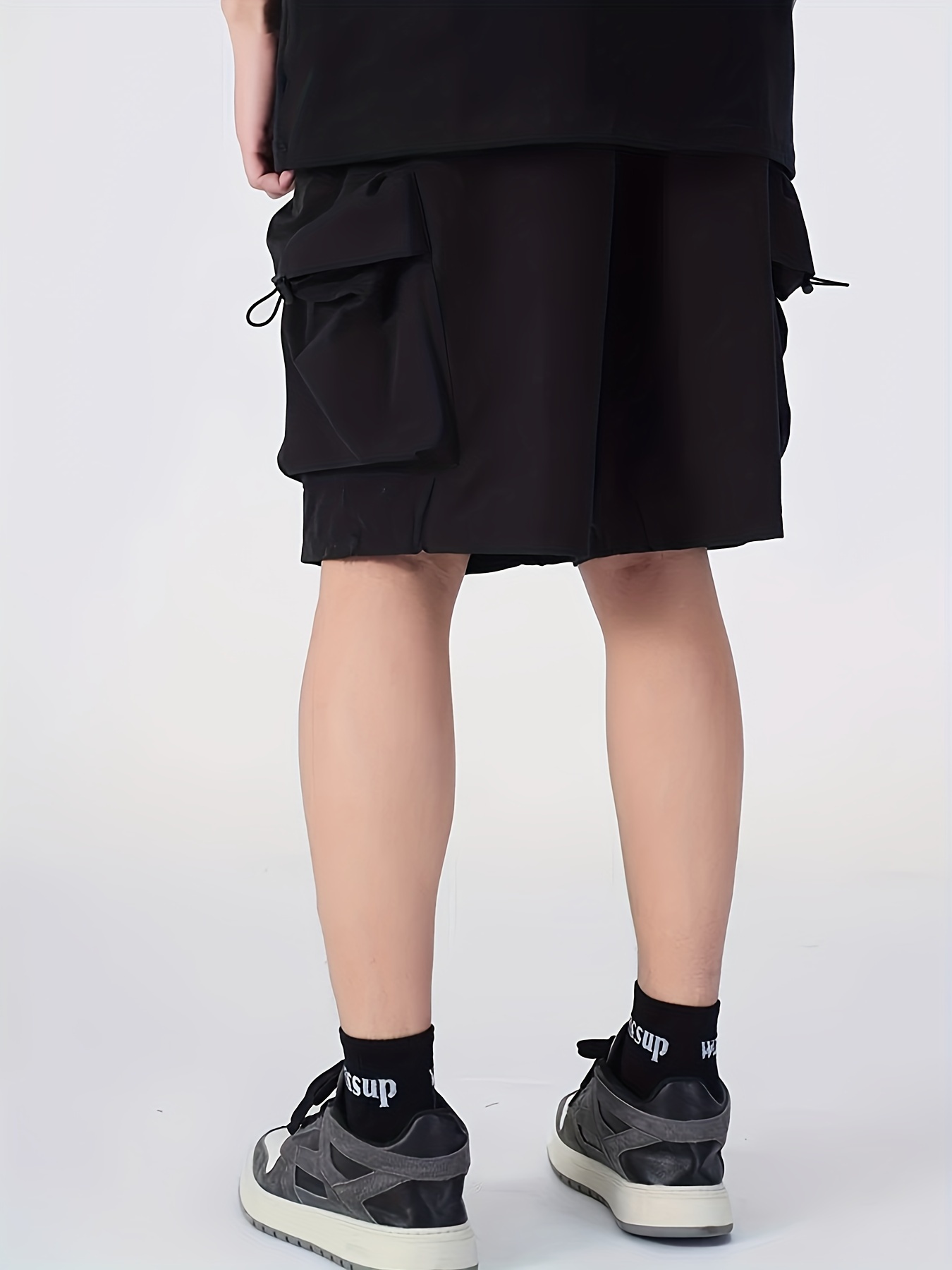 cargo shorts mens five quarter pants loose casual sports pants wear 2024 details 0